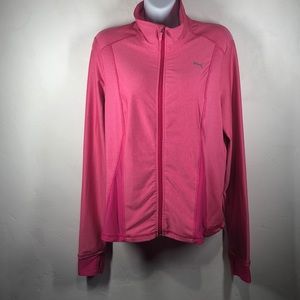 Puma pink jacket size large